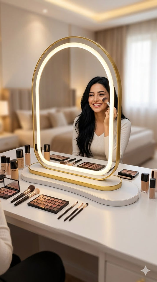 miroir led femme